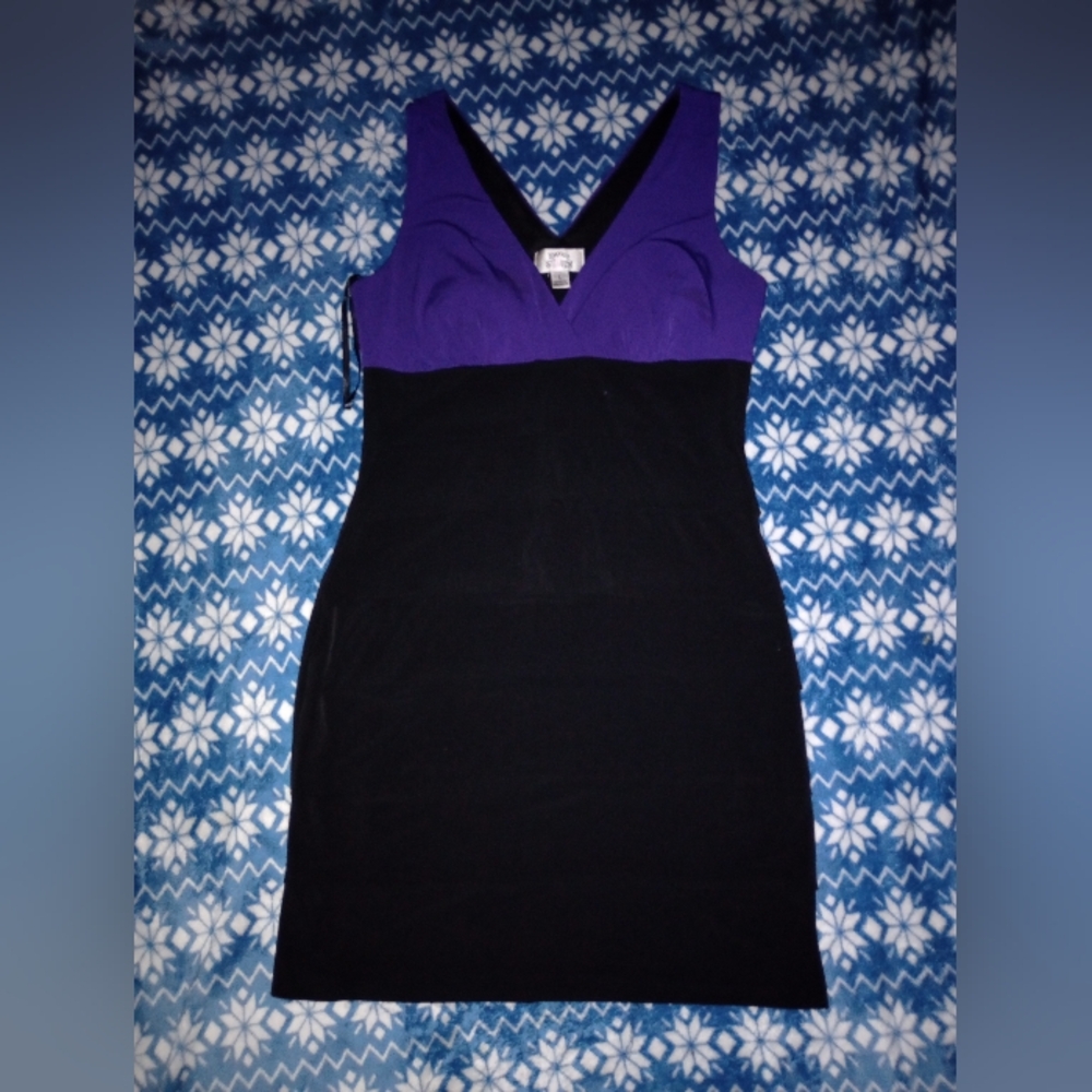 Sweet Storm Purple and Black Dress